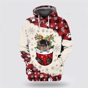 Standard Schnauzer In Snow Pocket Merry Christmas…