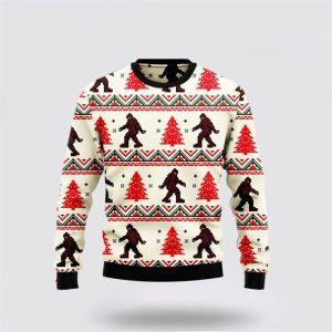 Stylish Bigfoot Ugly Christmas Sweater Knit Wool Holiday Sweater Gifts For Bigfoot Lovers 1 jfgt01.jpg