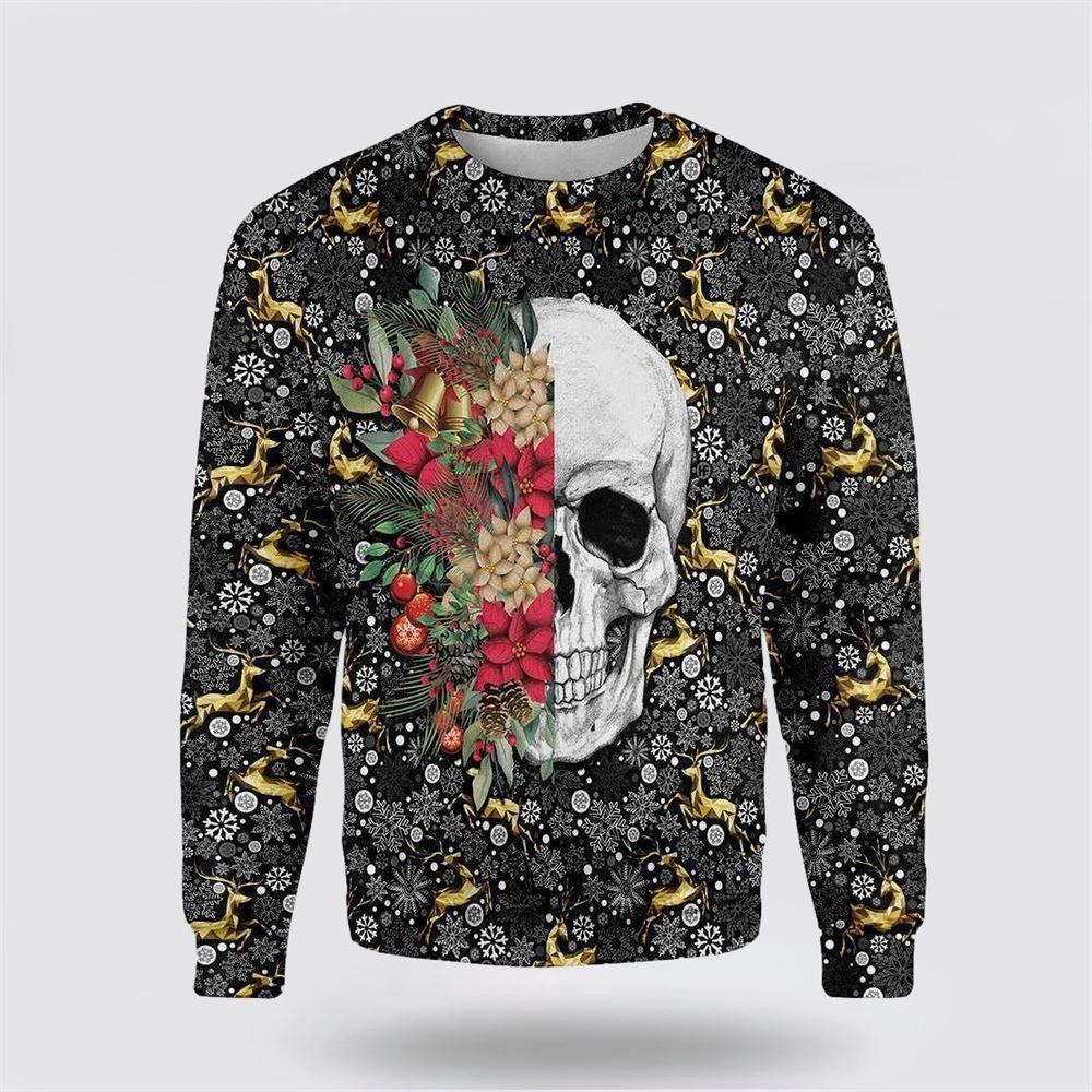 Stylish Symmetric Skull Ugly Christmas Sweater – Christmas Gifts For Frends Stylish Symmetric Skull Ugly Christmas Sweater – Christmas Gifts For Frends