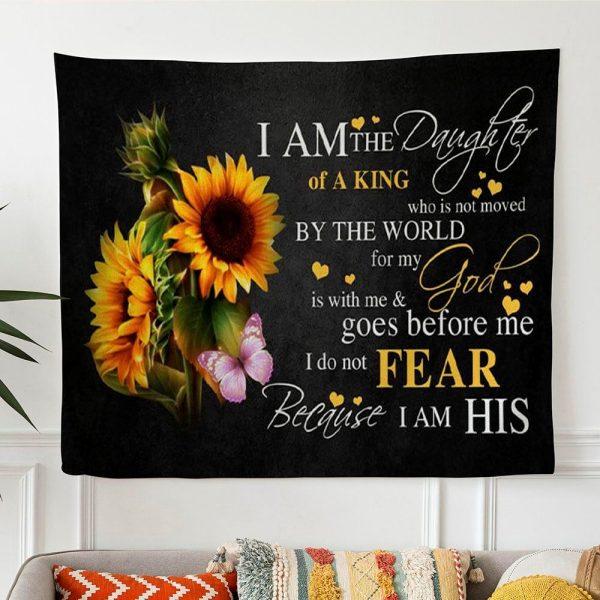 Sunflowers Daughter Of King Tapestry Wall Art – Gifts For Christian Families