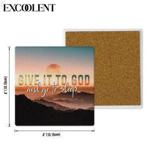 Sunset Painting Give It To God And Go To Sleep Stone Coasters Coasters Gifts For Christian 4 dgtojf.jpg