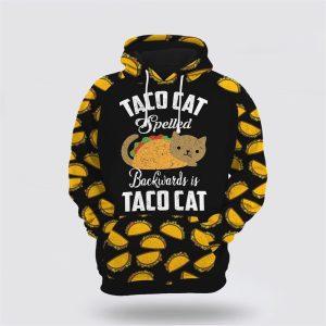 Taco Cat Christmas All Over Print Hoodie…