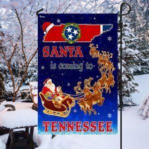 Tennessee Christmas Flag Santa Is Coming To Tennessee 3
