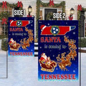 Tennessee Christmas Flag Santa Is Coming To Tennessee 4