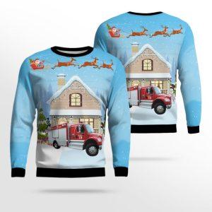 Tennessee Nashville Fire Dept Ugly Christmas Sweater…