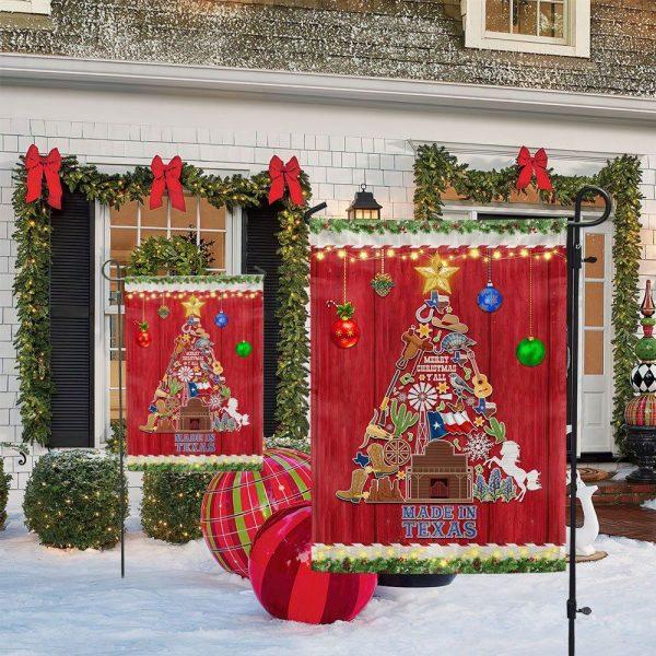 Texas Christmas Tree Merry Christmas Y’all Flag – Christmas Flag Outdoor Decoration