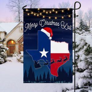 Texas Merry Christmas Y'all Flag 3