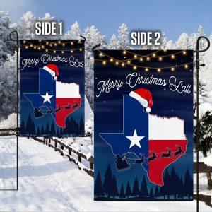 Texas Merry Christmas Y'all Flag 4