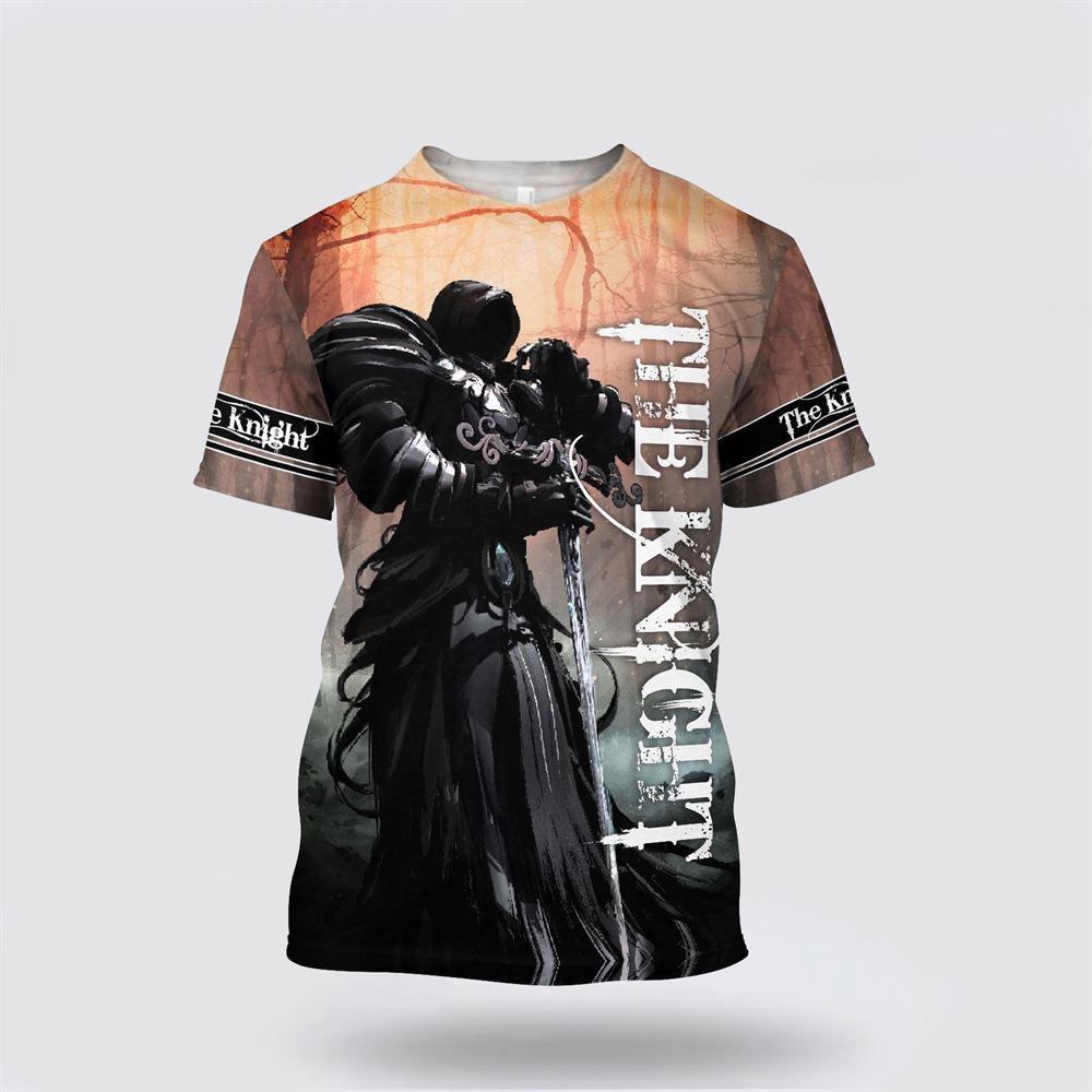 The Black Knight Templar Jesus All Over Print 3D T Shirt – Gifts For Christians The Black Knight Templar Jesus All Over Print 3D T Shirt – Gifts For Christians