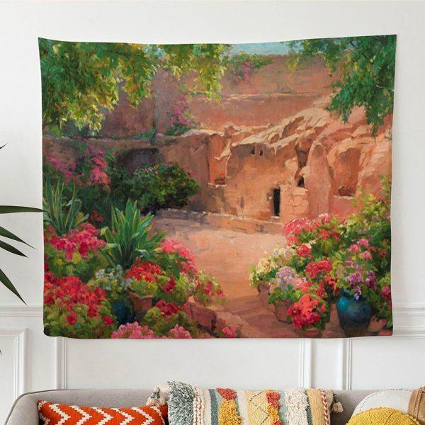 The Empty Tomb Tapestry Art Christian Wall Art Decor – Gifts For Christian Families