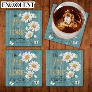 The Joy Of The Lord Is My Strength Nehemiah 810 Stone Coasters Coasters Gifts For Christian 1 yxdyba.jpg