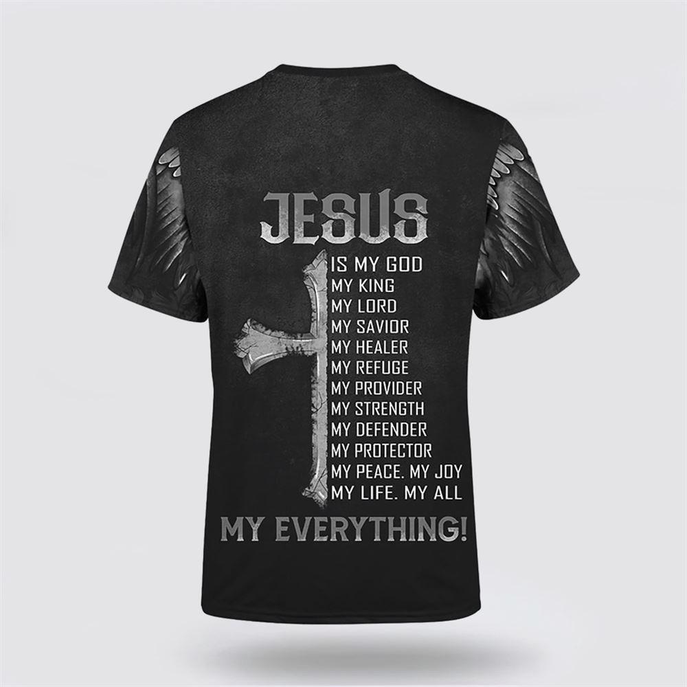 The King Jesus Lion Tattoo All Over Print 3D T Shirt – Gifts For Christians
