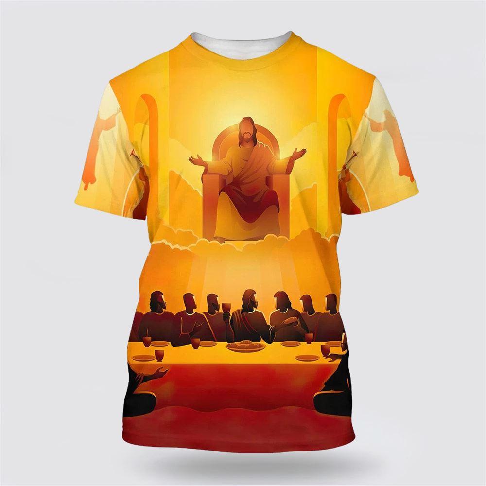 The Last Supper All Over Print 3D T Shirt – Gifts For Christians The Last Supper All Over Print 3D T Shirt – Gifts For Christians