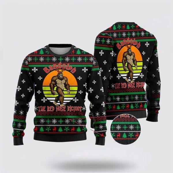 The Red Nose Bigfoot Ugly Christmas Sweater – Best Gift For Christmas