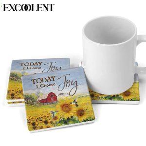 Today I Choose Joy James 12 Sunflower Hummingbird Stone Coasters Coasters Gifts For Christian 2 nhj86o.jpg