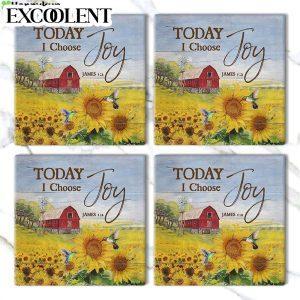 Today I Choose Joy James 12 Sunflower Hummingbird Stone Coasters Coasters Gifts For Christian 3 zh9rur.jpg