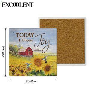 Today I Choose Joy James 12 Sunflower Hummingbird Stone Coasters Coasters Gifts For Christian 4 ujc4un.jpg
