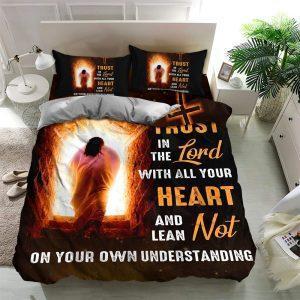 Trust In The Lord with All Your Heart Quilt Bedding Set Christian Gift For Believers 2 jivnpa.jpg