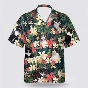 Tuxedo Cat With Face Funny Yellow And Red Flower Hawaiin Shirt Gifts For Pet Lover 2 cenx6i.jpg