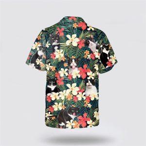 Tuxedo Cat With Face Funny Yellow And Red Flower Hawaiin Shirt Gifts For Pet Lover 3 mnculb.jpg