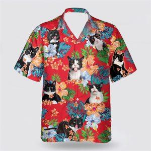 Tuxedo With Face Funny Tropic On The Red Background Hawaiin Shirt Gifts For Pet Lover 1 zz3ndv.jpg