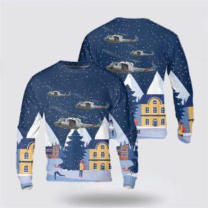 US Air Force Bell UH-1N Twin Huey 3D Sweater – Christmas Gift For Military Personnel