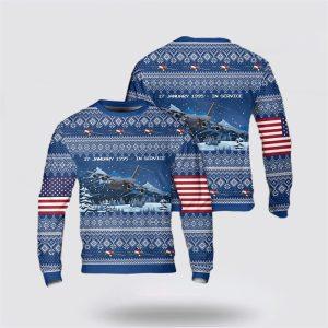 US Air Force Boeing C-17 Globemaster III Christmas Sweater 3D – Christmas Gift For Military Personnel