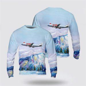 US Air Force Boeing E-4B Nightwatch Christmas AOP Sweater – Christmas Gift For Military Personnel