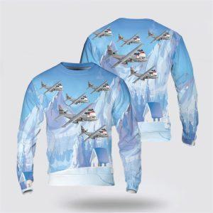 US Air Force C-130J Super Hercules 3D Sweater – Christmas Gift For Military Personnel