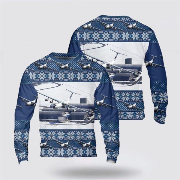US Air Force Hanoi Taxi (Lockheed C-141 Starlifter) Christmas Sweater 3D – Christmas Gift For Military Personnel