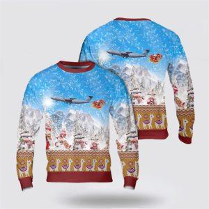 US Air Force Lockheed C-5 Galaxy Christmas AOP Sweater – Christmas Gift For Military Personnel