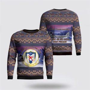 US Air Force Massachusetts Air National Guard 104th Fighter Wing Eagle Christmas Sweater 3D – Christmas Gift For Military Personnel
