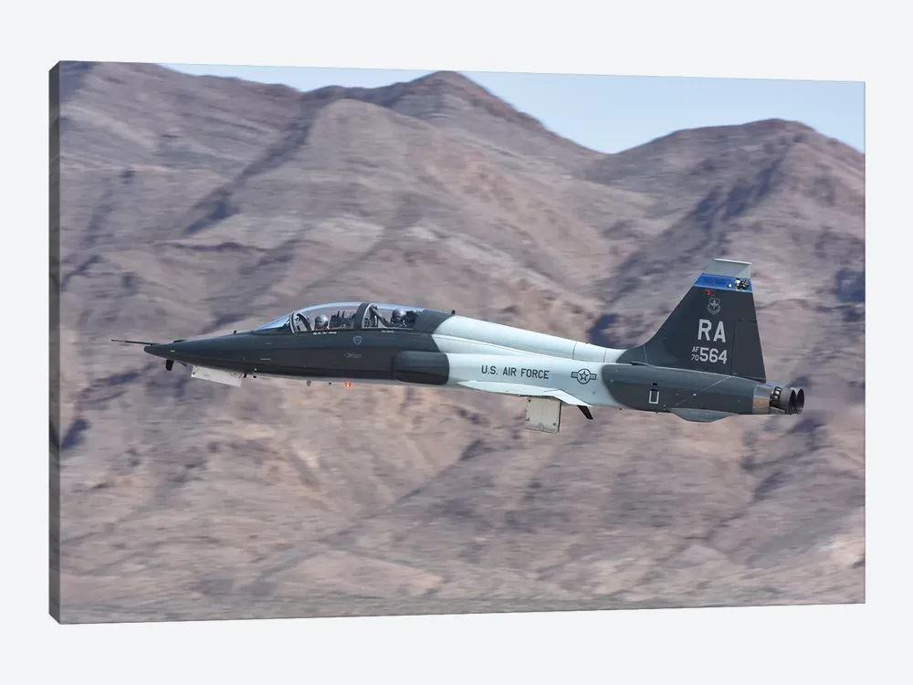 US Air Force T-38C Taking Off From Nellis Air Force Base, Nevada Canvas Wall Art – Gift For Military Personnel
