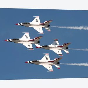 US Air Force Thunderbirds Fly In Formation…