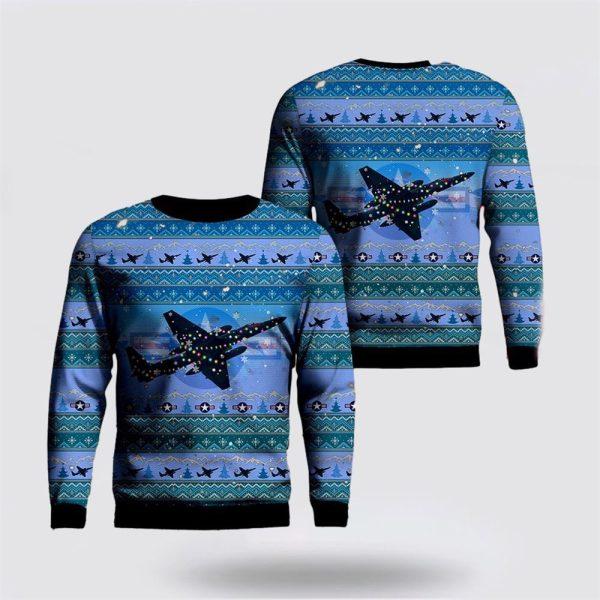 US Air Force U-2 Dragon Lady Christmas AOP Sweater – Christmas Gift For Military Personnel