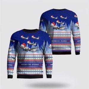 US Navy Boeing P-8 Poseidon Christmas Sweater 3D – Unique Christmas Sweater Gift For Military Personnel