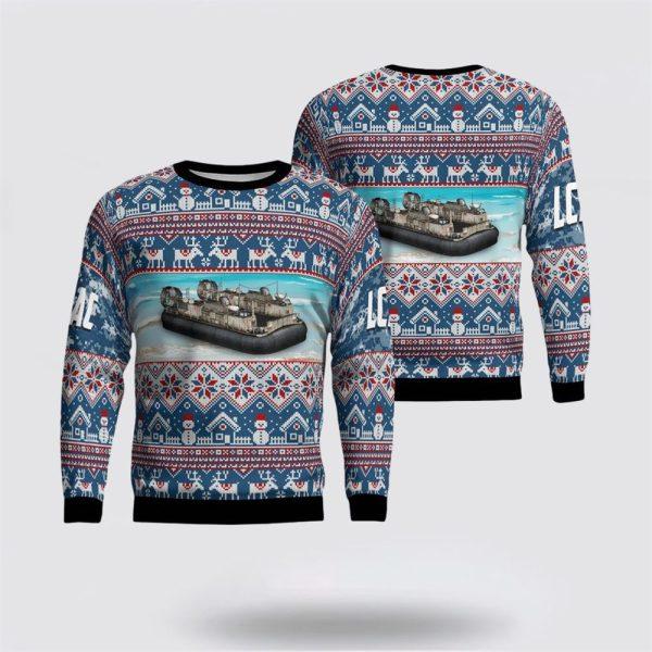US Navy Landing Craft Air Cushion Sweater 3D – Unique Christmas Sweater Gift For Military Personnel