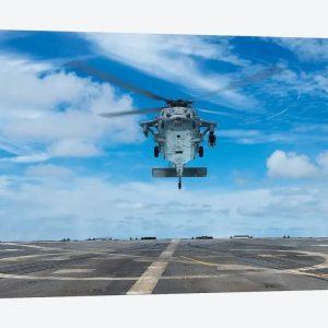 US Navy MH 60S Seahawk Helicopter Prepares To Land Canvas Wall Art Gift For Military Personnel 1 gnxnv9.jpg