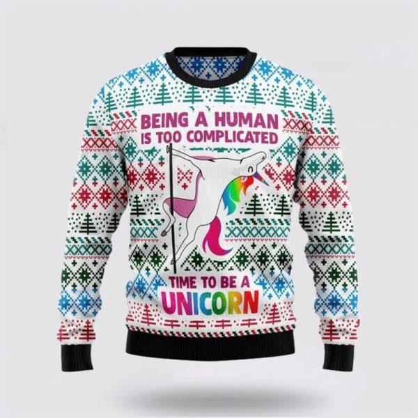 Unicorn Be A Unicorn Ugly Christmas Sweater – Christmas Gift For Frends