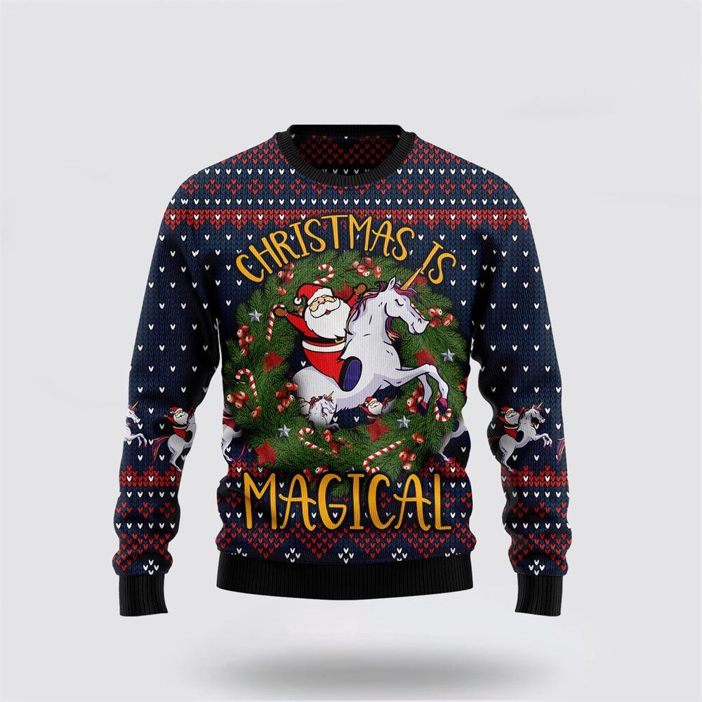 Unicorn Christmas Is Magical Ugly Christmas Sweater – Best Gift For Christmas