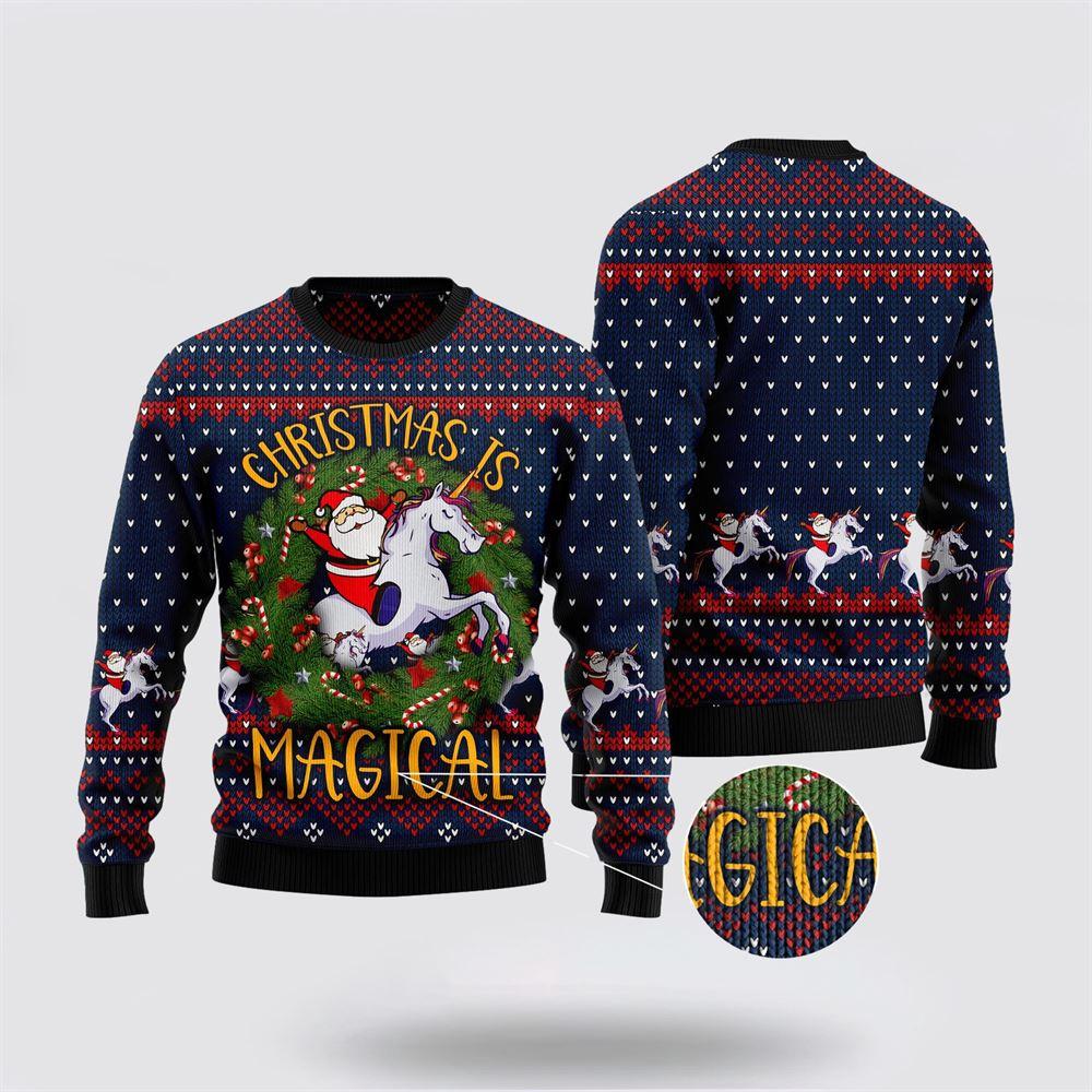 Unicorn Christmas Is Magical Ugly Christmas Sweater – Best Gift For Christmas