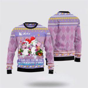 Unicorn Naughty List Ugly Christmas Sweater –…