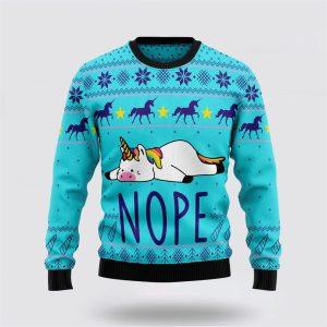 Unicorn Nope Ugly Christmas Sweater – Best…