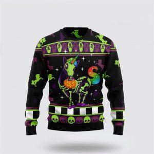 Unicorn Pumpkin Ugly Christmas Sweater – Best…