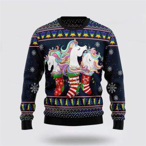 Unicorn Socks Xmas Ugly Christmas Sweater –…