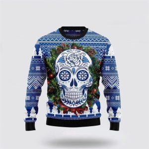 Unique Sugar Skull Ugly Christmas Sweater For…