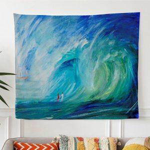 Walking On Water Tapestry Prints Christian Wall…