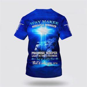 Way Maker Miracle Worker Lion Cross All Over Print 3D T Shirt Gifts For Christian Couples 2 ilasvz.jpg