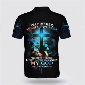 Way Maker Miracle Worker Promise Keeper Light In The Darkness My God Polo Shirt Gifts For Christian Families 2 yrzggt.jpg