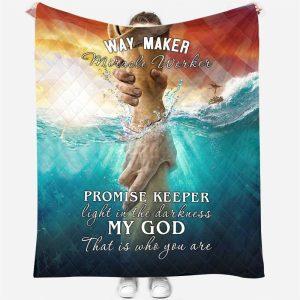 Way Maker Promise Keeper My God Christian Blanket Gifts For Christians 2 zdrcff.jpg